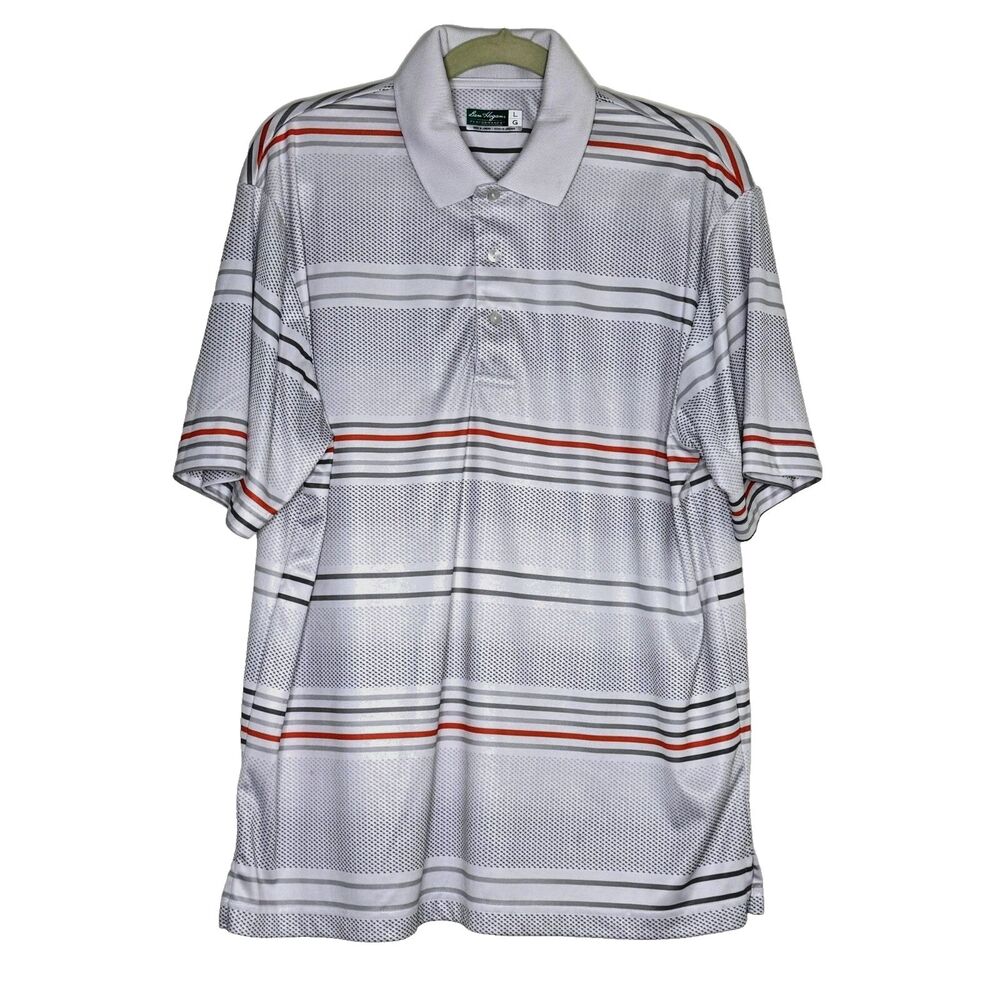 Ben Hogan Performance Golf Polo Shirt Stripe  L